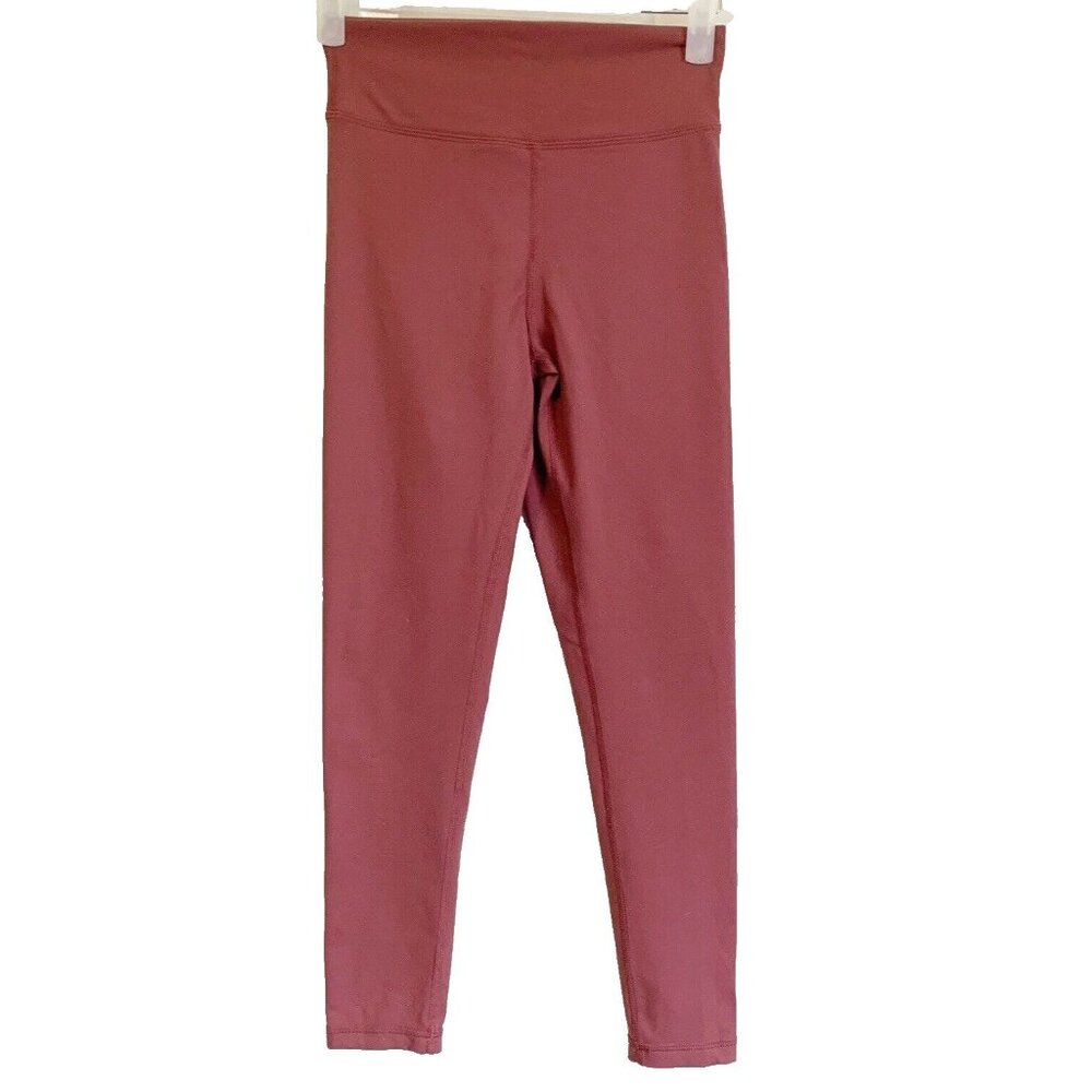 ZYIA Active Leggings Woman Mauve Red Small Scrunch Butt Running Compression